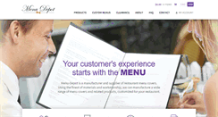 Desktop Screenshot of menu-depot.com