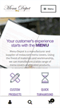 Mobile Screenshot of menu-depot.com